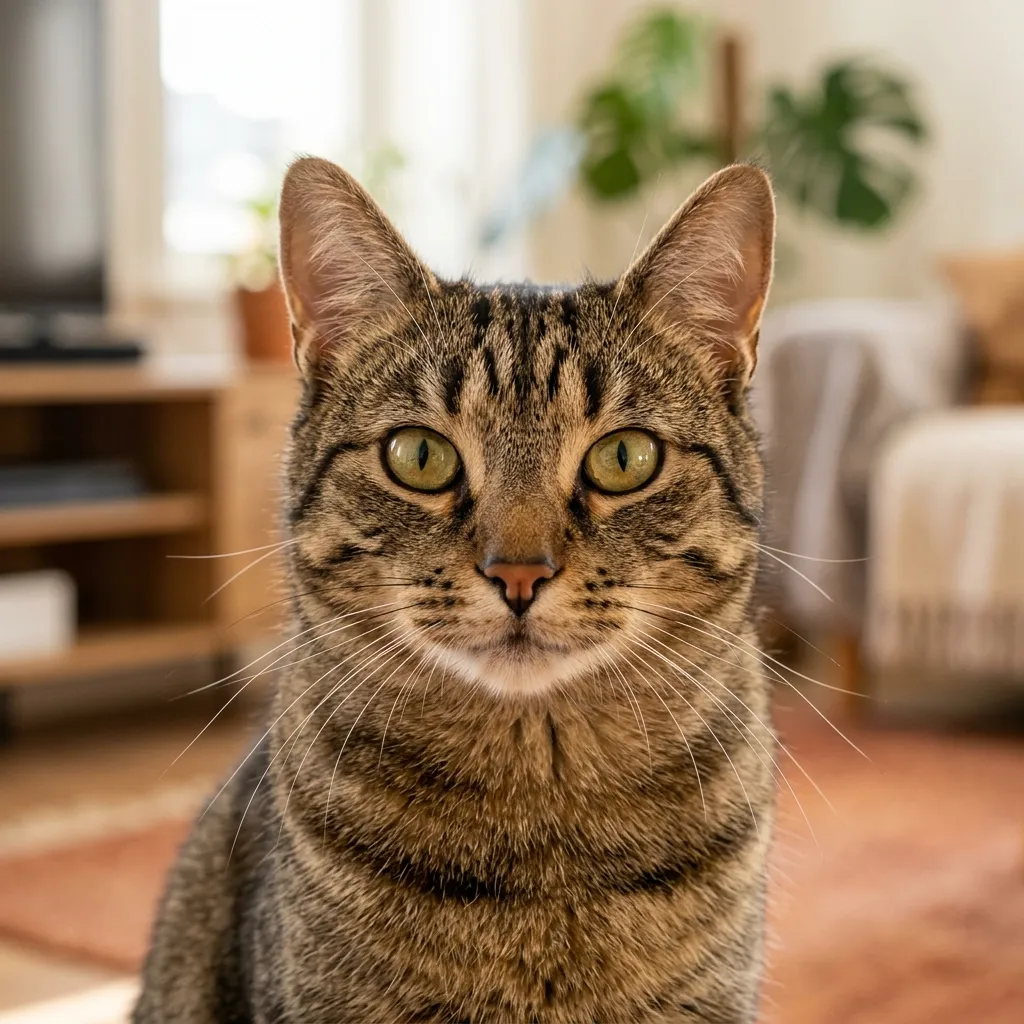 Retrato de un gato doméstico